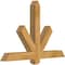 Ekena Millwork Kennewick Rough Sawn Timber Gable Bracket, Western Red Cedar, 48"W x 32"H x 4"D x 4"F, 16/12 Pitch GBW048X32X0404KEN00RWR - alternate 5